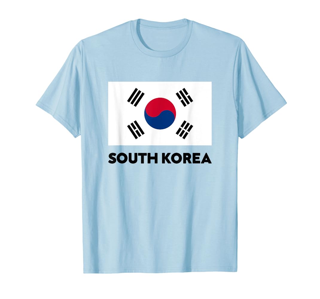 Amazon | 韓国国旗 青、赤、白 Tシャツ | Tシャツ・カットソー 通販